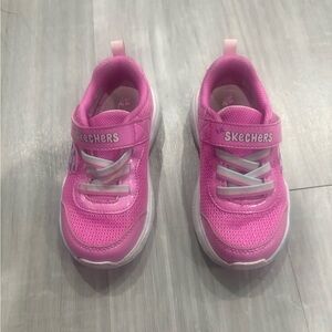 Skechers Toddlers Play Scene Fun Squad Unicorn Shoes Girls Size 8 Pink Sneakers
